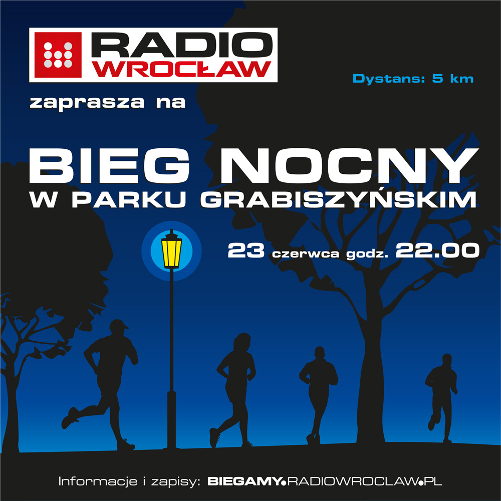 Bieg Nocny Radia Wrocław w Parku Grabiszyńskim