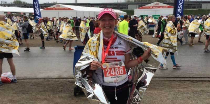 Nasi biegacze na mecie Orlen Warsaw Maratonu